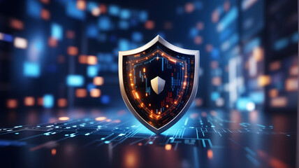 Cyber ​​security and data protection, internet network security, protect business and financial transaction data from cyber attack, user private data security encryption