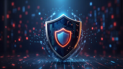 Cyber ​​security and data protection, internet network security, protect business and financial transaction data from cyber attack, user private data security encryption