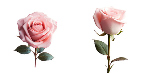 Nearby pink rose transparent background