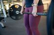 © Mat Hayward - Strong, muscular woman lifting weights in gym during workout. Competitive female weightlifter