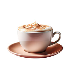 Poster - Cup of cappuccino transparent background