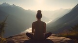 Fototapeta  - Innerer Frieden durch Yoga: Die Reise zu sich selbst