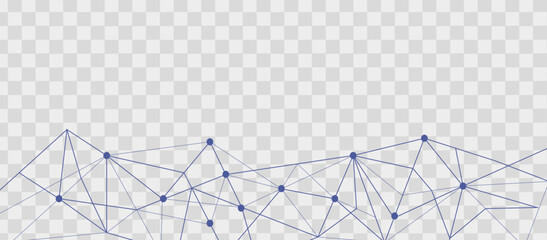 Wall Mural - internet network. data and technology concept. abstract technological background with dots and lines