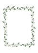 minimalist floral frame border
