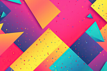 Sticker - Colourful 80s, 90s style background banner with a noisy gradient texture