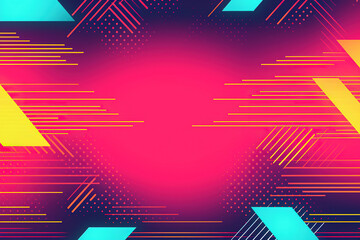 Sticker - Noisy gradient texture in 80s and 90s style colorful background