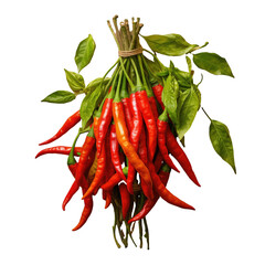 Wall Mural - Chillies from India transparent background