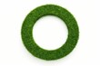 © Oksana - green grass Circle on white background