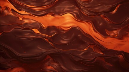 Wall Mural - Chocolate and caramel lava texture background. Delicious liquid hot cocoa syrup pouring in caramel sauce