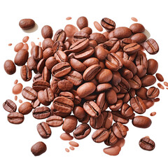 Sticker - Coffee beans Separated on transparent background