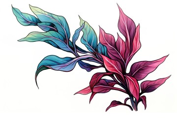 Wall Mural - Floral Fiesta of Colors A Carnival of Multicolor Tropical Blooms Rainbow Petal Symphony Vibrant Multicolor Flowers Dancing in Harmony