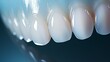 3d teeth root on a blue background zirconia crown