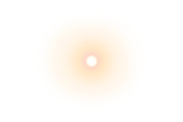 Wall Mural - digital png illustration of orange glowing light on transparent background