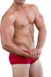 © vectorfusionart - Digital png photo of caucasian man flexing muscles on transparent background
