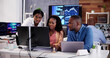 © Andrey Popov - African Financial Data Analysts Using Dashboard On Screens