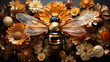 © A2Z AI  - bee on flower macro photo