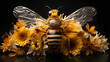 © A2Z AI  - bee on flower macro photo