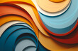 abstract colorfull background with waves