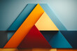 Ilustración de formas geometricas triangulares tonos pastel como fondo de pantalla, letra a