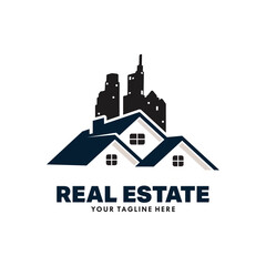 Poster - Real Estate logo design vector Template