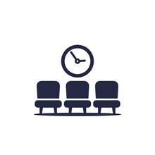Waiting Room Icon On White