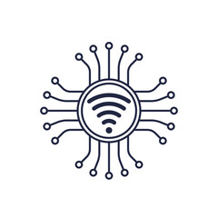 Poster - Wi-fi connection, fast wi-fi network icon