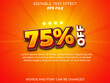 © enel - 75% off text effect 3d editable text. vector template