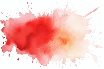 Wall Mural - grunge texture watercolor rough red vibrant hand vintage white splashIt acrylic drawn splash Abstract stain abstract red art background blot watercolor bright backgroundThis watercolor water pastel