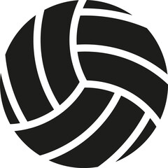 Volleyball ball icon. Vector. Flat design.	