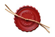 Decorative Antique Red Guarantee Aged Empty Seal Credentials Stamp L Rope Certificate Isolated Wax Red Ancient Thread Wax Brown Label Guarantee Insignia Stamp Insurance Isolated Seal Blank Historic