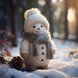 Little snowman doll