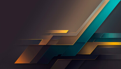 Wall Mural - image abstract gradient shapes with lines on a dark gentle background
