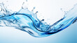 © Maizal - Clear abstract water splash curve, full of water splash in close up, isolated background, random curve, hyper realistic, beautiful dreammy light,