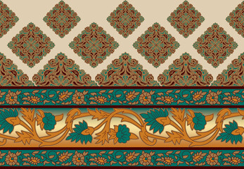 Wall Mural - thai style fabric