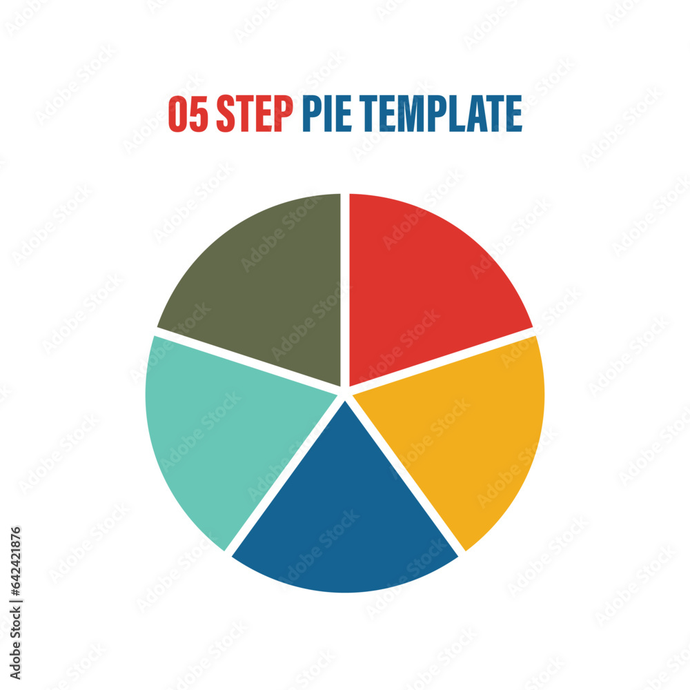 circle Pie charts for infographics. Elements with 2, 3. 4, 5, 6, 7, 8 ...