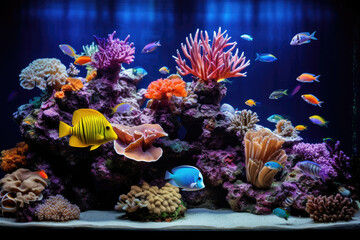 Wall Mural - Tropical fish aquarium
