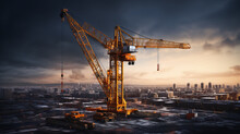 The Picture Of Tower Crane