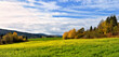 Herbstlandschaft im Frankenwald bei Naila, Bayern, Deutschland