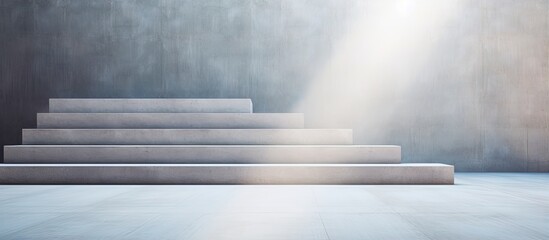 Poster - Concrete steps ascend to the entire vertical frame
