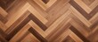 © HN Works - Close up of herringbone pattern hardwood floor