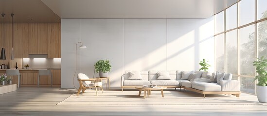 Aufkleber - Contemporary interior with visualization