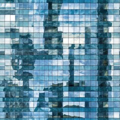 Wall Mural - The glass facade of a skyscraper