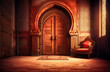 An Exquisite Oriental Arabic Wooden Stage and Door Design