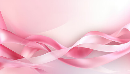 Wall Mural - Abstract Pink Line - Fighting Breast Cancer