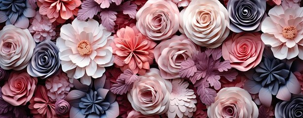  wedding background made of flowers