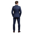 © Sona - Young businessman in a navy blue suit standing isolated on a transparent background holding hands in pockets