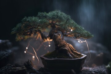 Wall Mural - Photograph of a Bonsai Tree