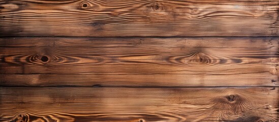 Poster - Natural brown wooden background for design Vintage painted texture Overhead view with space for text