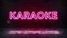 Karaoke Neon Sign Pink