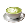 © GUDANG_PNG - cup of matcha coffee latte. isolated background